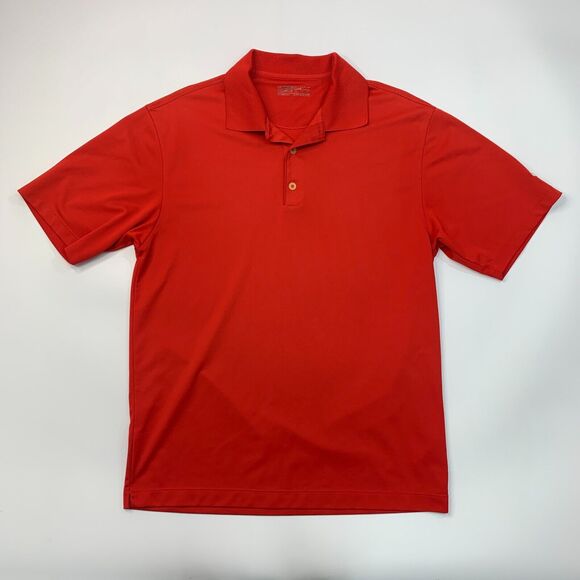 Nike Golf Shirt Mens M Medium Red Short Sleeve FitDry Performance Polo - Picture 2 of 11
